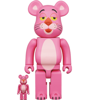Be@rbrick Pink Panther (Chrome Ver.) 1000% by Medicom Toy 