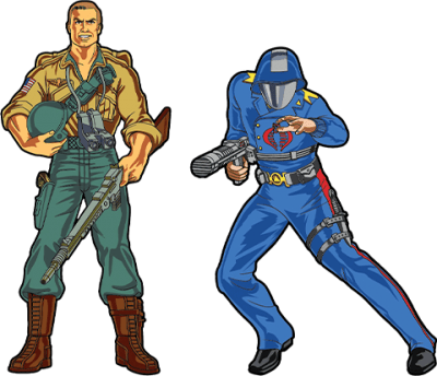 Duke x Cobra Commander Pin Set