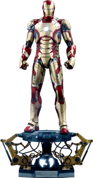 DLX Iron Man Mark 43 Battle Damage Collectible Figure by