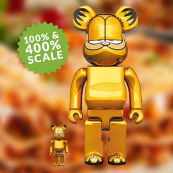 Bearbrick Garfield (Gold Chrome Version) 1000% by Medicom 