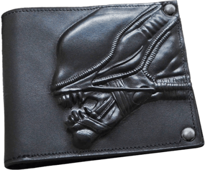 Alien Embossed Leather Wallet