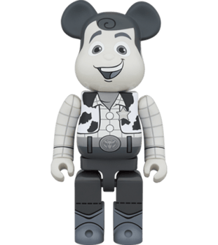 Be@rbrick Woody (Black & White Version) 1000%
