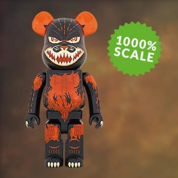 Be@rbrick Godzilla (Meltdown: Clear Orange Version) 1000%