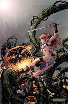 Red Sonja Halloween Special One-Shot #1 Metal Cover