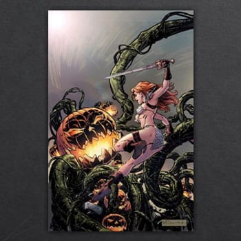 Red Sonja Halloween Special One-Shot #1 Metal Cover