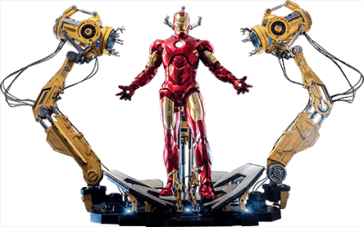 Iron Man Mark IV With Suit-Up Gantry