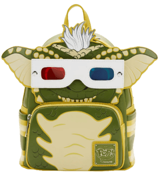 Stripe Cosplay Mini Backpack with Removable 3D Glasses