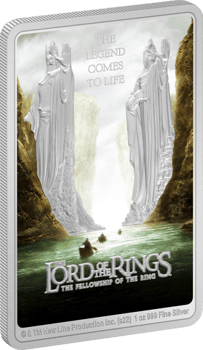 The Lord of the Rings: The Fellowship of the Ring Movie Poster 1oz Silver Coin