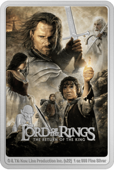 The Lord of the Rings: Return of the King Movie Poster 1oz Silver Coin