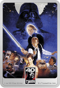 Star Wars: Return of the Jedi 40th Anniversary 1oz Silver Coin