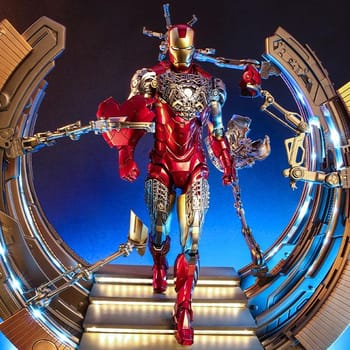 Iron Man Mark VI (2.0) with Suit-Up Gantry