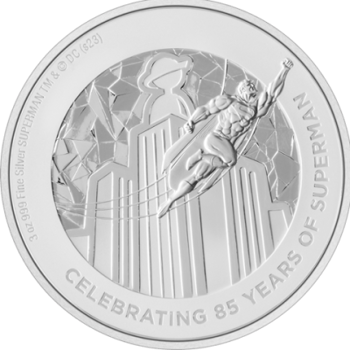 Superman 85th Anniversary 3oz Silver Coin