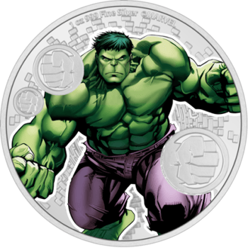 The Incredible Hulk 1oz Silver Coin