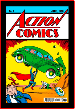 DC Comics Superman Action Comics Mini Poster Plus LED Illuminated Sign Wall Light 