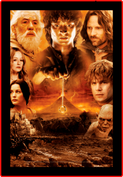 Lord of the Rings Fellowship - LED Movie Mini-Poster