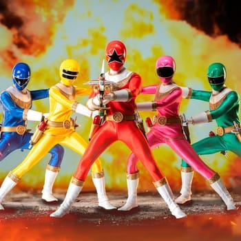 Power Rangers Zeo Zeo Rangers Pack Sixth Scale Figure Set 