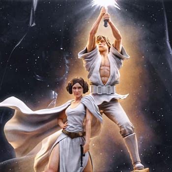 Star Wars Luke and Leia Deluxe 1:10 Scale Statue 