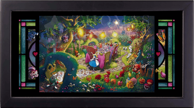 Alice In Wonderland Stained Glass by Art Brand Studios