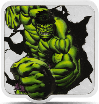 Marvel Hulk 'Smash' Coin Silver Collectible 