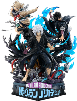 My Hero Academia Tomura Shigaraki, Dabi, and Himiko Toga Quarter Scale Statue 