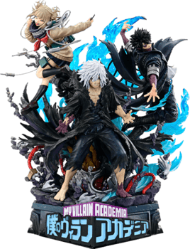 My Hero Academia Tomura Shigaraki, Dabi, and Himiko Toga (Deluxe Bonus Version) Quarter Scale Statue 