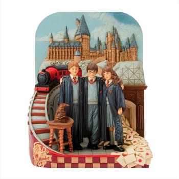 Home Alone Harry Potter Trio Castle Scene Figurine 