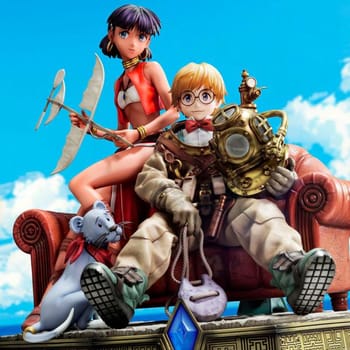 Nadia: The Secret of Blue Water Nadia & Jean Statues 
