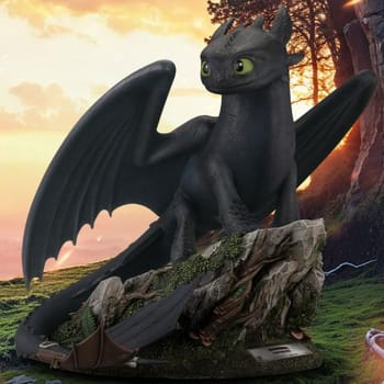 How to Train Your Dragon Standing Toothless Statues 