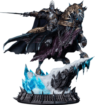 Warcraft The Lich King & Invincible Statues 