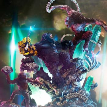 Godzilla vs. Kong Kong vs. Skar King (Bonus Version) Diorama 