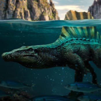 Jurassic Park Spinosaurus Statues 