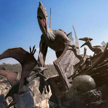 Jurassic Park Pteranodon (Bonus Version) Statues 