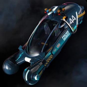 Blade Runner Blade Runner 2049 Deckard's Spinner Car Collectible Figure 