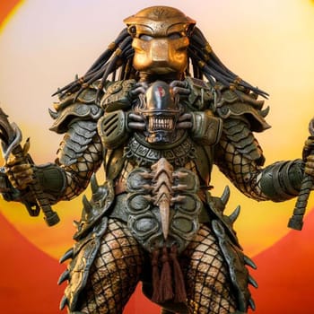 Alien VS Predator Broken Tusk Predator Sixth Scale Figure 