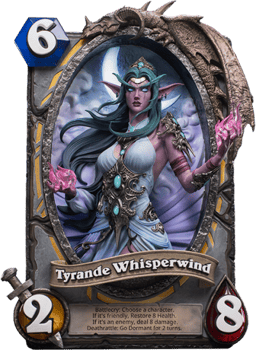 Warcraft Tyrande Whisperwind 3D Art Frame Statues 