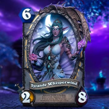 Warcraft Tyrande Whisperwind 3D Art Frame Statues 