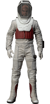 Star Trek Lt. Commander Worf in EVA Suit Sixth Scale Figure 