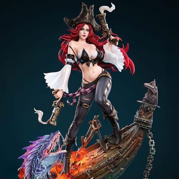 League of Legends The Bounty Hunter – Miss Fortune Statues 