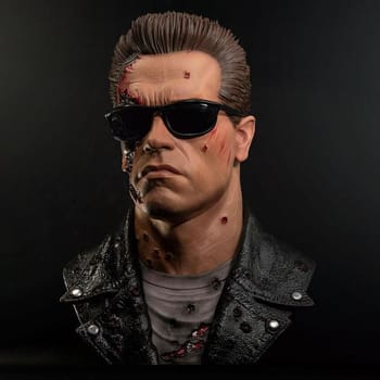 Terminator T-800 Model 101 (Battle Damaged) Art Mask Life-Size Bust 