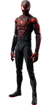 Marvel DLX Spider-Man Upgraded Suit (Miles Morales) Action Figure 
