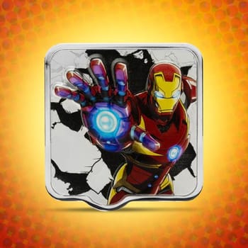 Marvel Iron Man 'ZAPT!!' Silver Collectible 