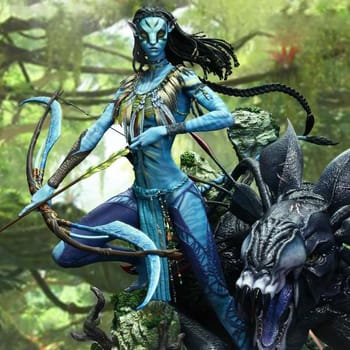 AVATAR Neytiri & Thanator Quarter Scale Statue 
