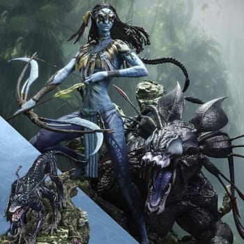 AVATAR Neytiri & Thanator (Deluxe Bonus Version) Quarter Scale Statue 