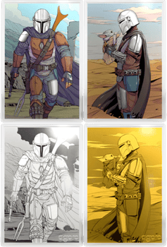 Star Wars The Mandalorian™ Blind Box Silver Collectible 