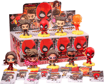 Marvel Deadpool & Wolverine Cosbi Bobble-Head Collection (Series 2) Blind Box Set 