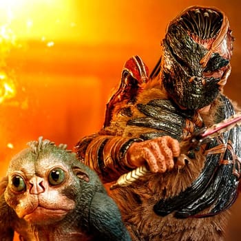 Predator Dek (Bone Bison Armor) and Bud Sixth Scale Figure Set 