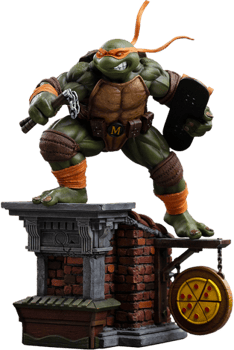 Urban Combat Michelangelo Statue by Mighty Jaxx | Sideshow