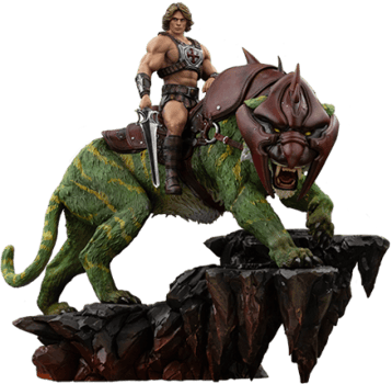 Masters of the Universe He-Man and Battle Cat Deluxe 1:10 Scale Statue 