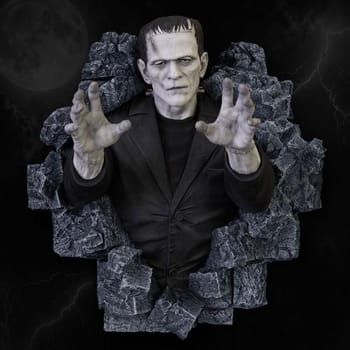 Universal Monsters Frankenstein Wall Sculpture (Classic Horror Edition) Wall Decor 