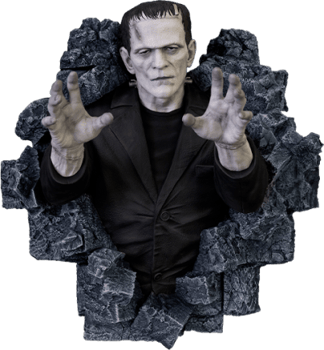 Universal Monsters Frankenstein Wall Sculpture (Half-Scale Classic Horror Edition) Wall Decor 